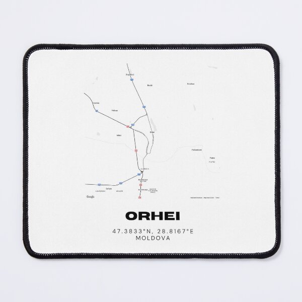 Item preview, Orhei Moldova Map Print | Minimalist City Map Poster | Modern Travel Wall Art designed and sold by RM-Journey.
