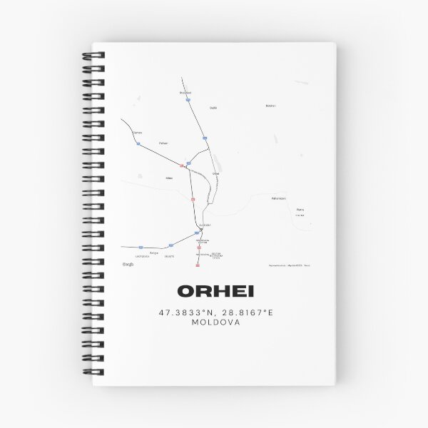 Item preview, Orhei Moldova Map Print | Minimalist City Map Poster | Modern Travel Wall Art designed and sold by RM-Journey.