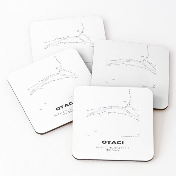 Item preview, Otaci Moldova Map Art | Minimal Street Map Poster | Travel Gift Decor designed and sold by RM-Journey.