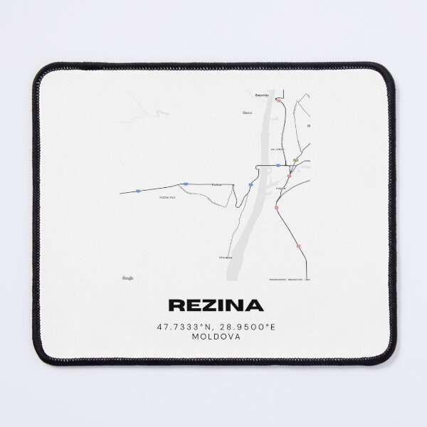 Item preview, Rezina Moldova Map Poster | Minimalist City Map Art | Travel Wall Decor designed and sold by RM-Journey.
