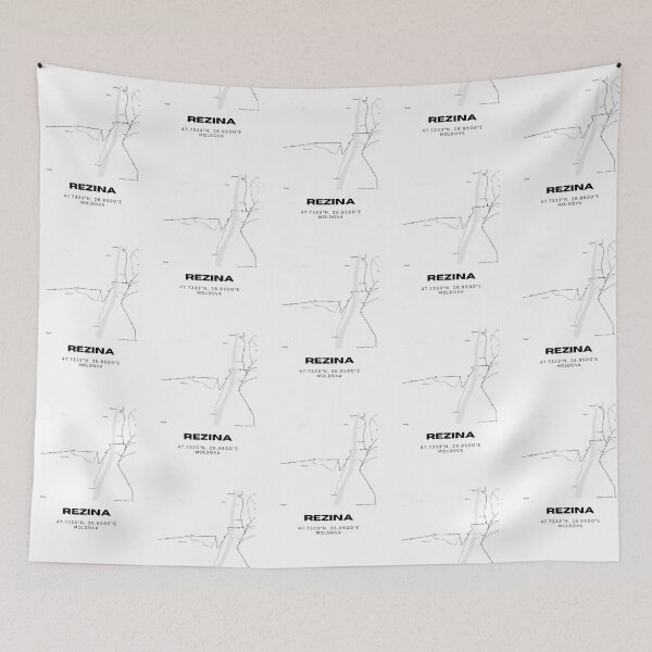 Item preview, Rezina Moldova Map Poster | Minimalist City Map Art | Travel Wall Decor designed and sold by RM-Journey.