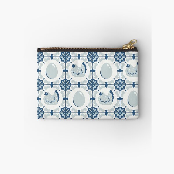 Item preview, Blue Chicken and Egg Tile Pattern designed and sold by KelseyNY.