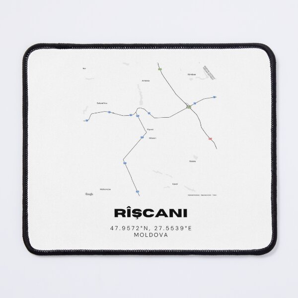 Item preview, Rîşcani Moldova Map Art Print | Minimalist City Map Poster | Travel Gift designed and sold by RM-Journey.