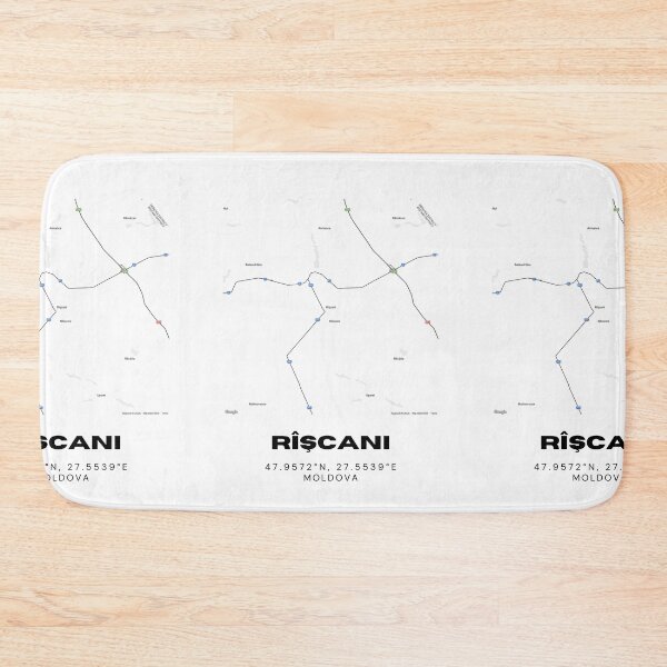 Item preview, Rîşcani Moldova Map Art Print | Minimalist City Map Poster | Travel Gift designed and sold by RM-Journey.