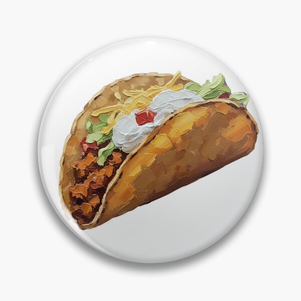 Item preview, Supreme Taco Colorful Palette Knife Art Playful Food Design designed and sold by GymTanLaundry.