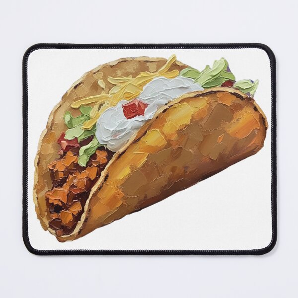 Item preview, Supreme Taco Colorful Palette Knife Art Playful Food Design designed and sold by GymTanLaundry.