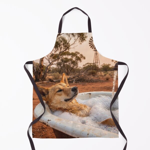 Item preview, Dingo Takes a Bath in the Outback designed and sold by Tridentulus.