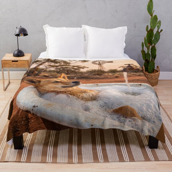 Item preview, Dingo Takes a Bath in the Outback designed and sold by Tridentulus.