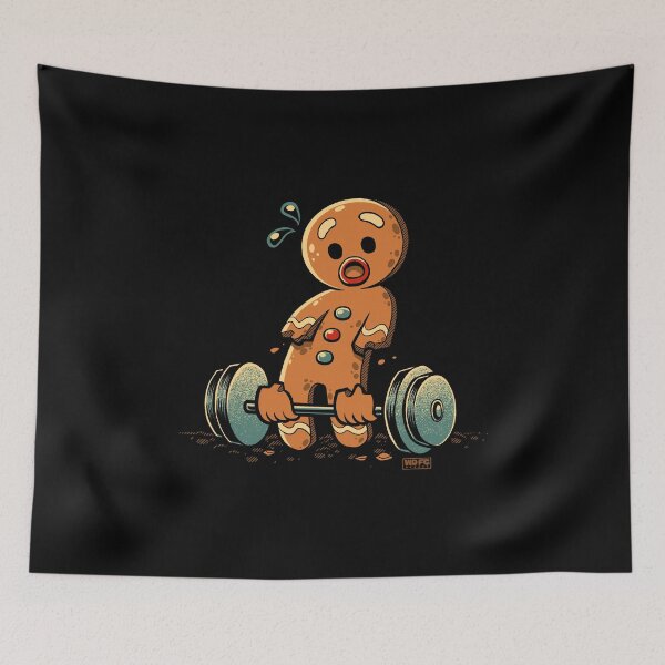 Item preview, Gingerbread Workout Loosing Arms designed and sold by World Domination For Cats ®.