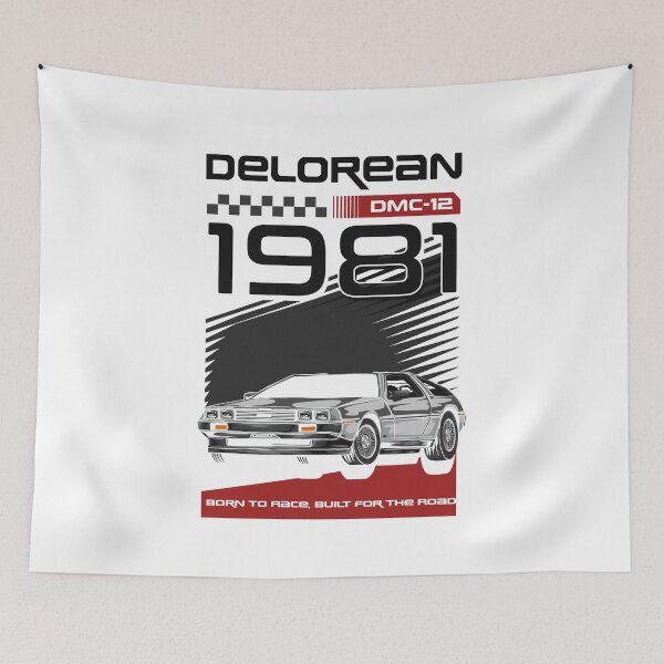 Item preview, Vintage Classic Car Delorean 1981 designed and sold by PrintCarClub.