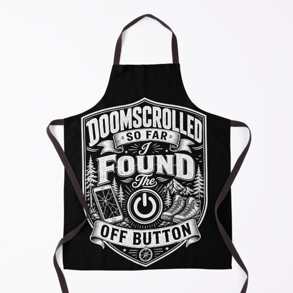 Item preview, Doomscrolling Off Button Shirt designed and sold by NeuralDraft.