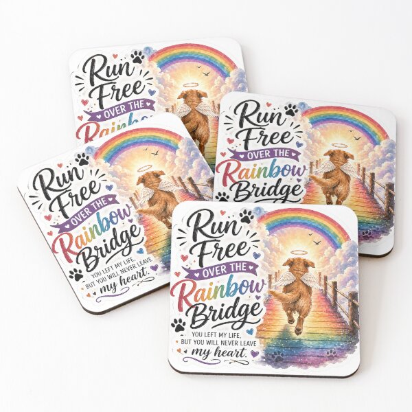 Item preview, Run Free Over the Rainbow Bridge  designed and sold by DrakeDogShop.