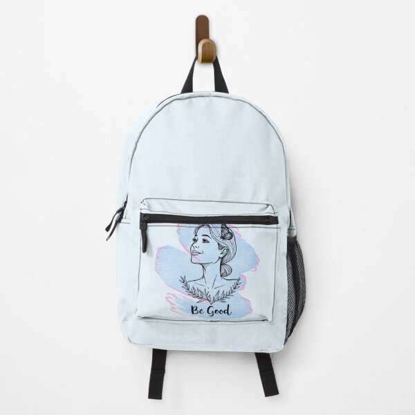 Item preview, Minimalist Woman and Butterfly Line Art – "Be Good" Soft-Girl Aesthetic designed and sold by PriyaMagic.