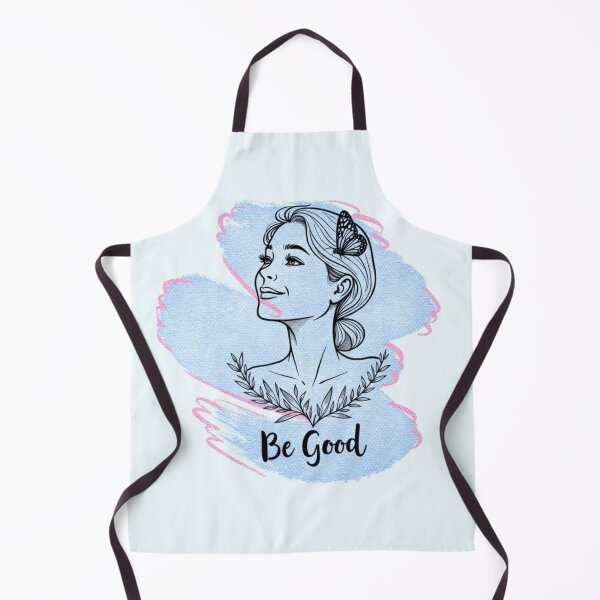 Item preview, Minimalist Woman and Butterfly Line Art – "Be Good" Soft-Girl Aesthetic designed and sold by PriyaMagic.