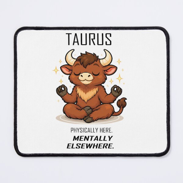 Item preview, Taurus - Physically Here. Mentally Elsewhere designed and sold by Remake Design Lab.