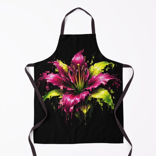 Item preview, Surreal Datamosh Lily Digital Metamorphosis T-Shirt designed and sold by NeuralDraft.