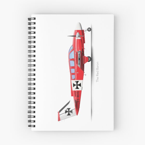 Item preview, BEECH BARON BE58 RED BARON designed and sold by Grubby Fingers Aircraft Illustration.