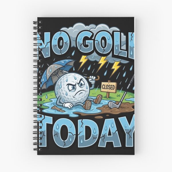 Item preview, No Golf Today Funny Rainy Day Frustration Design designed and sold by manmoo.