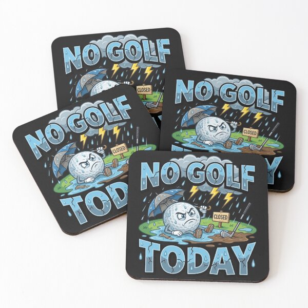 Item preview, No Golf Today Funny Rainy Day Frustration Design designed and sold by manmoo.