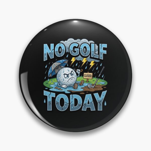 Item preview, No Golf Today Funny Rainy Day Frustration Design designed and sold by manmoo.