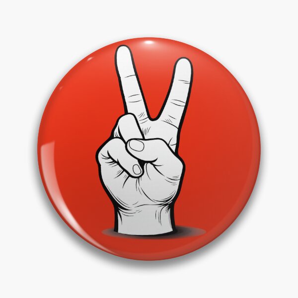 Item preview, V for victory/peace (V-sign) hand gesture T-shirt design designed and sold by SamiVaporStudio.