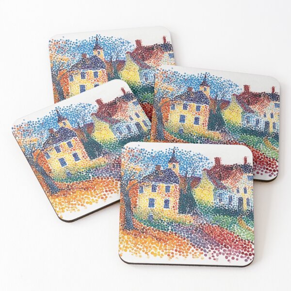 Item preview, Pointillist Autumn Afternoon designed and sold by TinCatOutPost.