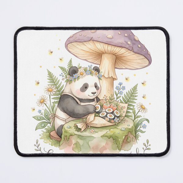 Item preview, Soft Life Raw Fish — Cottagecore Watercolor Sushi Panda Whimsical designed and sold by The Grumpy Pet Club.