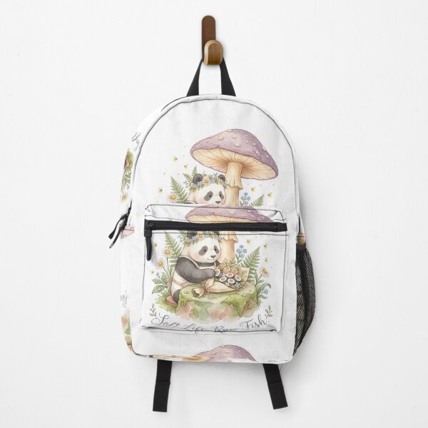Item preview, Soft Life Raw Fish — Cottagecore Watercolor Sushi Panda Whimsical  designed and sold by The Grumpy Pet Club.