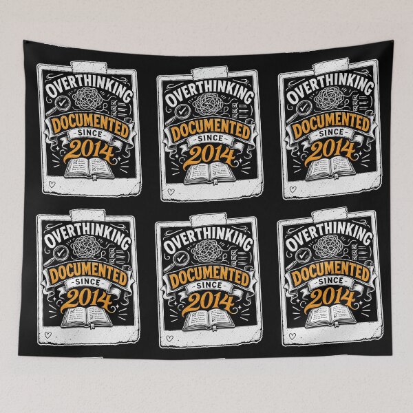 Item preview, Overthinking Documented Since 2014 designed and sold by NeuralDraft.