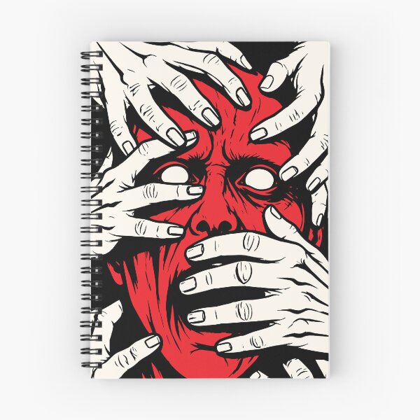 Item preview, Hands Covering Face Horror Red Demon Art designed and sold by RamyGallery.