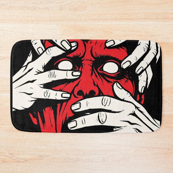 Item preview, Hands Covering Face Horror Red Demon Art designed and sold by RamyGallery.
