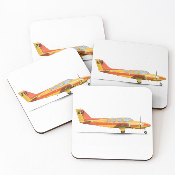 Item preview, BEECH BARON B58 designed and sold by Grubby Fingers Aircraft Illustration.