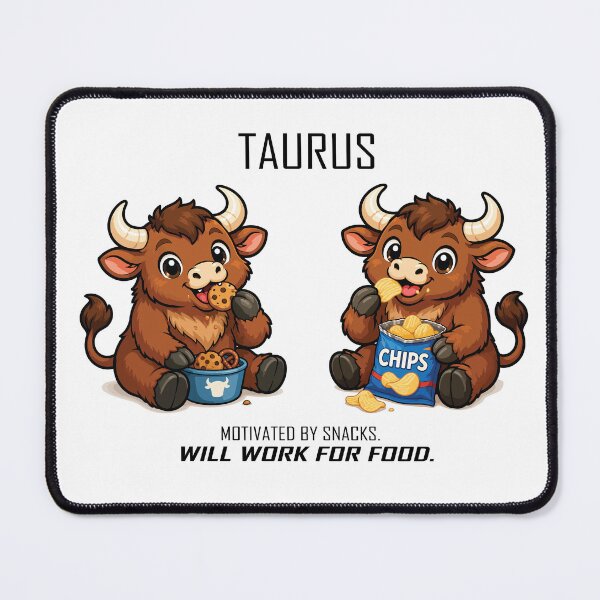 Item preview, Taurus - I love Snacks designed and sold by Remake Design Lab.