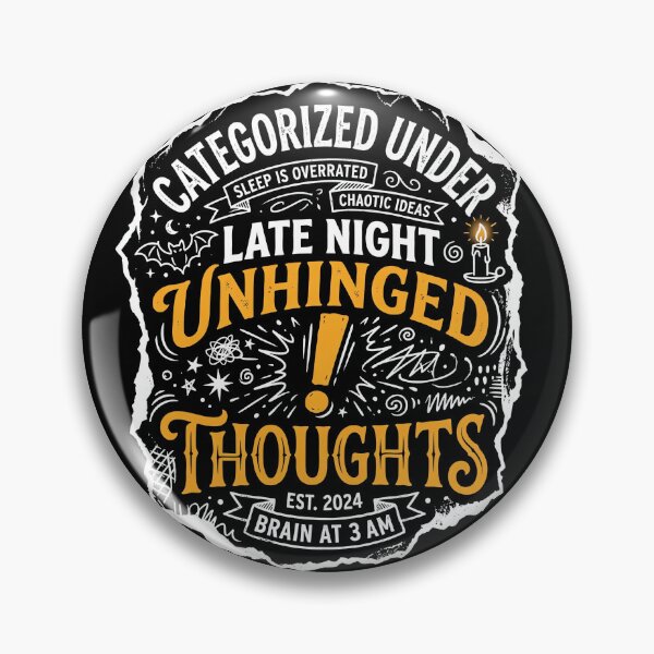 Item preview, Unhinged Late Night Thoughts Tee designed and sold by NeuralDraft.