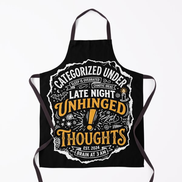 Item preview, Unhinged Late Night Thoughts Tee designed and sold by NeuralDraft.