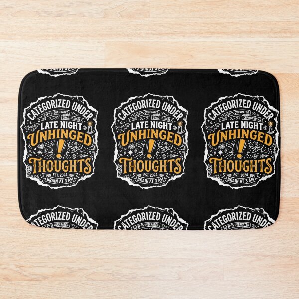Item preview, Unhinged Late Night Thoughts Tee designed and sold by NeuralDraft.