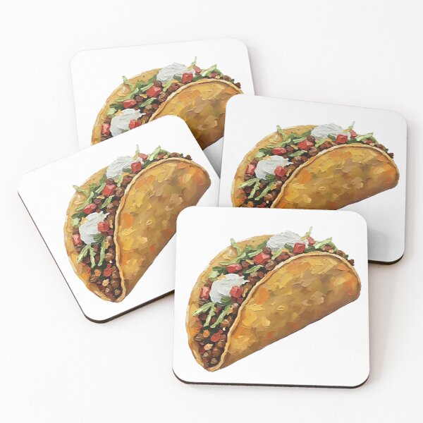 Item preview, Supreme Taco Colorful Palette Knife Art Playful Food Design designed and sold by GymTanLaundry.