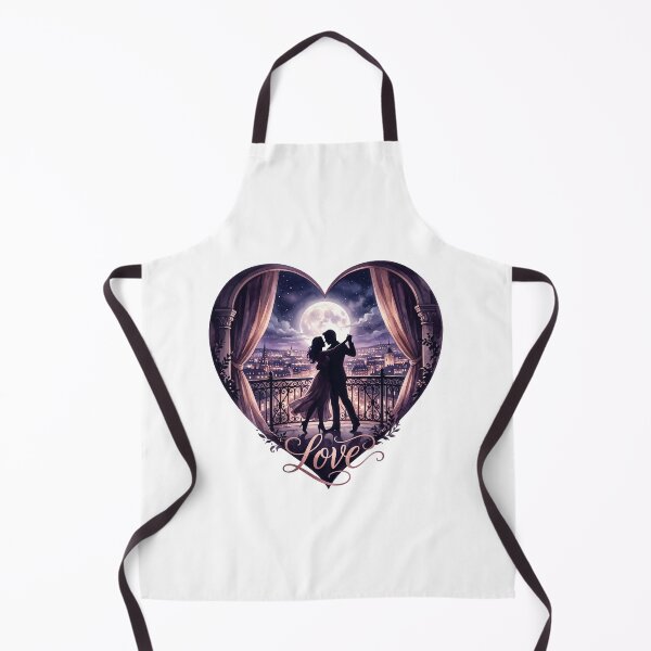 Item preview, Romantic Dancing Couple Heart Silhouette Love Art designed and sold by Common-Standard.