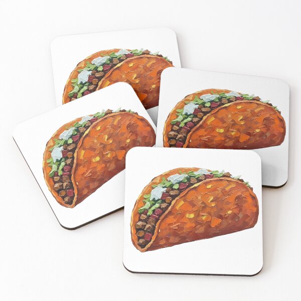 Item preview, Doritos Supreme Taco Colorful Palette Knife Art Playful Food Design designed and sold by GymTanLaundry.