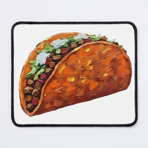 Item preview, Doritos Supreme Taco Colorful Palette Knife Art Playful Food Design designed and sold by GymTanLaundry.