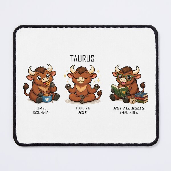 Item preview, Taurus - Eat. Rest. Repeat. designed and sold by Remake Design Lab.