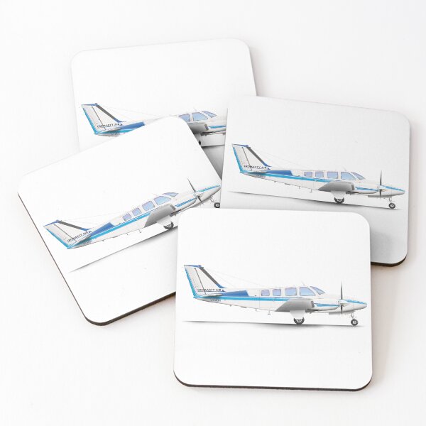 Item preview, BEECH BARON B58 designed and sold by Grubby Fingers Aircraft Illustration.