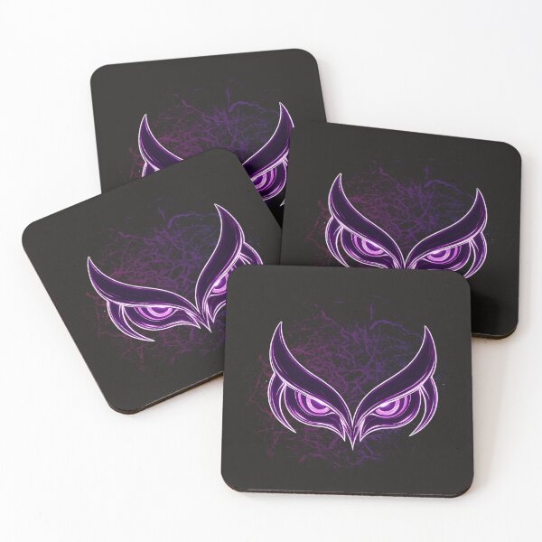 Item preview, Neon Demon Owl Eyes | Dark Glowing Cyberpunk Design designed and sold by Ink & Soul.