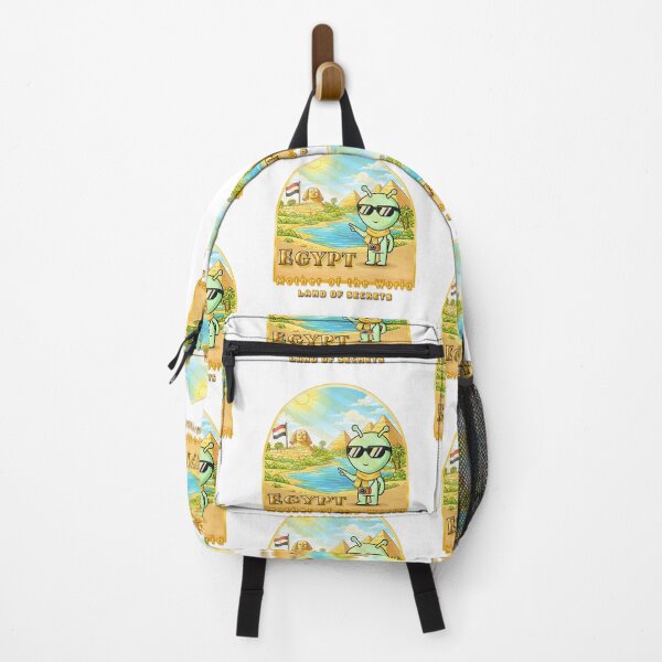 Item preview, Golden Egypt: Cosmic Traveler at the Pyramids - Premium Badge Art designed and sold by AmazingEG.