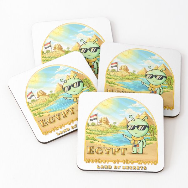 Item preview, Golden Egypt: Cosmic Traveler at the Pyramids - Premium Badge Art designed and sold by AmazingEG.