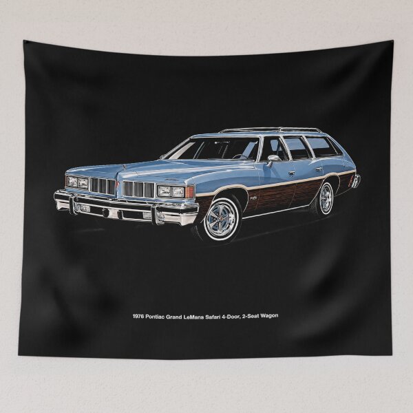 Item preview, 1976 Pontiac Grand LeMans Safari Wagon – Classic Woodgrain Wagon Art designed and sold by Stinky Lincy's Apparel Company.