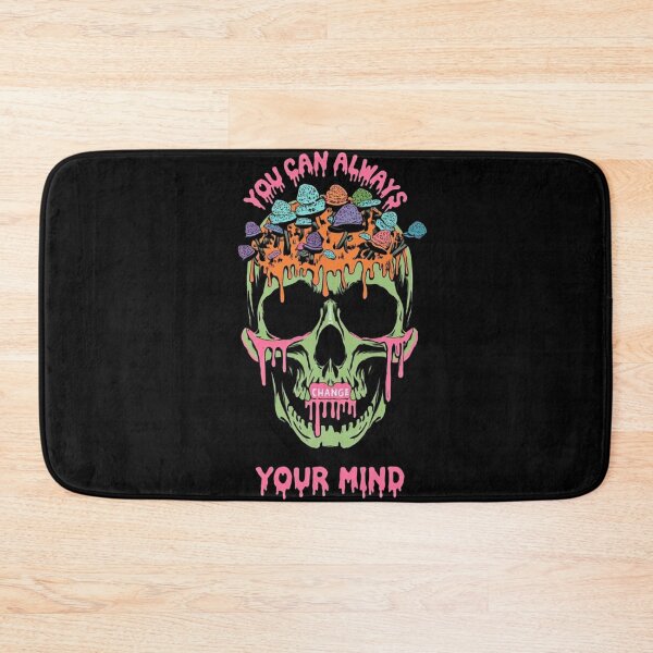 Item preview, Dripping Skull with Mushrooms - You can always change your mind! designed and sold by LoneTide.