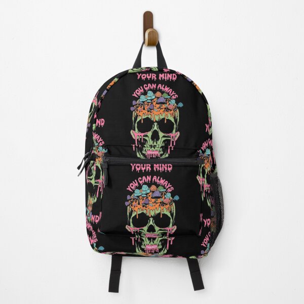 Item preview, Dripping Skull with Mushrooms - You can always change your mind! designed and sold by LoneTide.