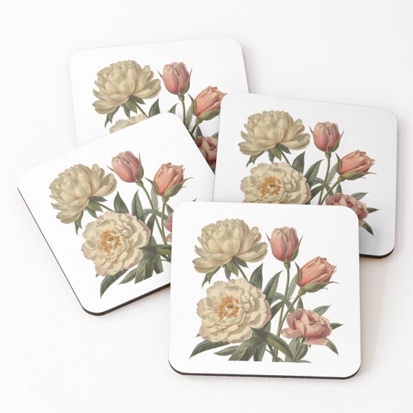 Item preview, Vintage Botanical Bloom – Peony & Tulip Harmony designed and sold by Joyfulfabric.