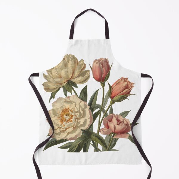 Item preview, Vintage Botanical Bloom – Peony & Tulip Harmony designed and sold by Joyfulfabric.